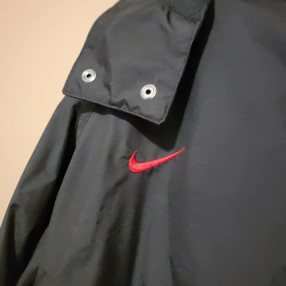 Gonzaga Bulldogs Nike Hooded Jacket Mens Black Red Fleece Lined Size XXL